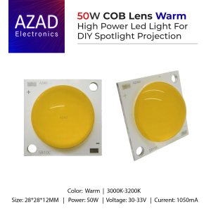 50W COB Lens LED High Power Led For DIY Spotlight Projection Light Warm
