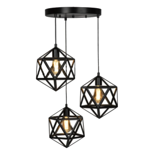 3 in 1 Base Hexagon Hanging Lamp, Ceiling Lamp, Pendant Lamp, For Home, Office