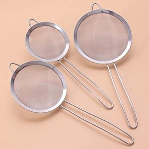 3 piece set Stainless steel wire fine mesh oil strainer flour colander sieve sieve cake baking tools kitchen accessories