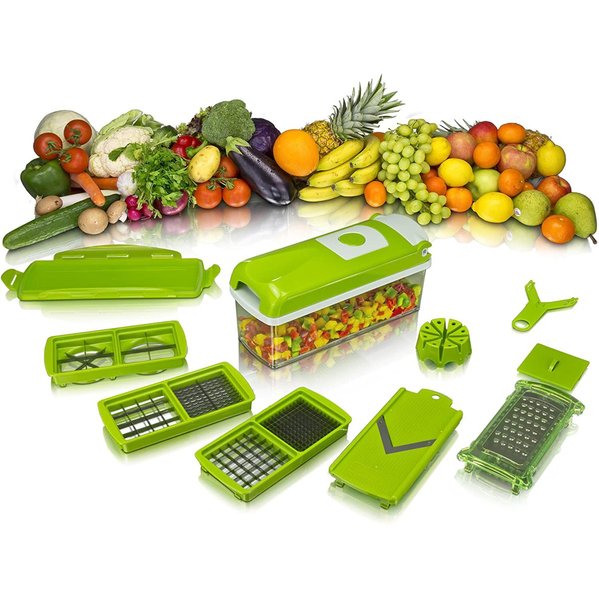 Speedy Chopper 12 Pieces Nicer Dicer Plus Fruit & Vegetable Slicer All in One Kitchen
