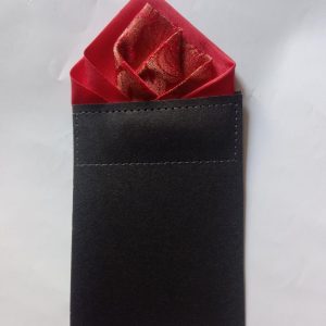 New Deal- 1-Piece- Hand Made Jamawar&Silk Dubble Style- Pocket Square - Pre Folded Ready Made Satin Men's Coat Pocket