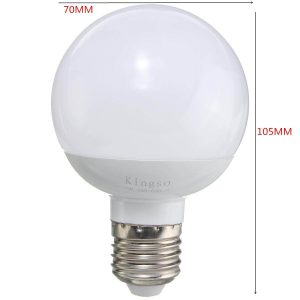 Durable 85-265V Kingso E27 Led Bulbs 560 LM Household light White  Warm White  Off White