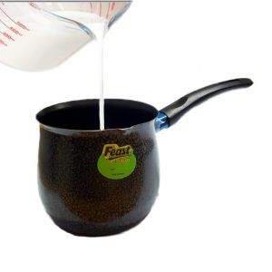 Sauce Pan Mini Small Non-stick Pan for Water, Milk, Tea and Coffee Warmer Pan 4 inches x 3.8 inches