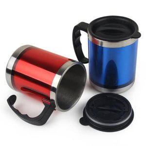 High Quality Stainless Steel Insulated Travel Mug Double Wall Plastic Coffee Mug with Lid