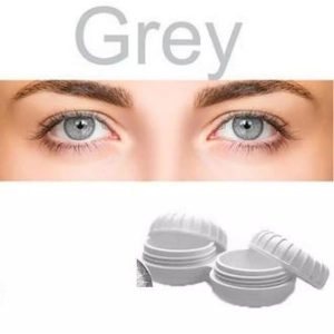Pair of grey Contact Lenses plus kit - Free Delivery