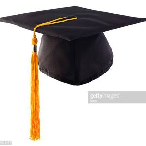 Graduation Cap with Yellow Tassel