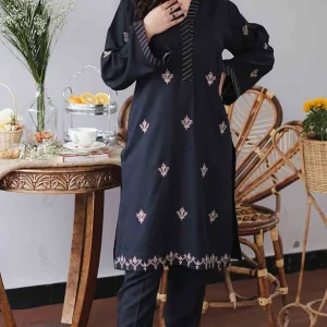 Aisling - 3PC Dhanak Embroidered Shirt With Embroidered Shawl 2