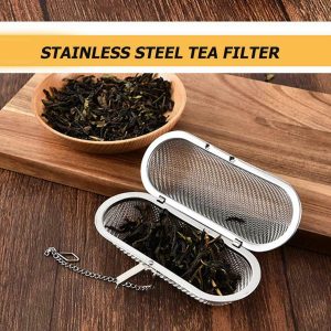 Reusable Stainless Steel Mesh Tea Infusers Long Mesh Tea Cage Strainer Coffee Herb Spice Filter Diffuser
