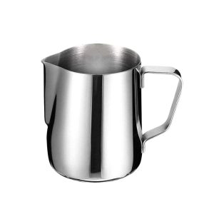 EsoGoal Milk Creamer Frothing Stainless Steel Pitcher Foamer Cup 12oz (350ml) or 20oz (600ml), Milk Boiler Cup Jug Creamer