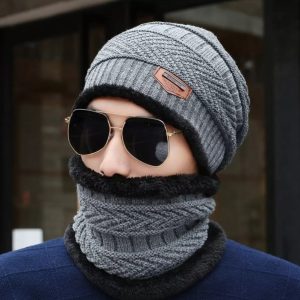 Winter Cap for men - women knitted Cap Thicken Hedging Cap Balaclava Skullies Fashion Warm knit Beanie for Winter cap for Women