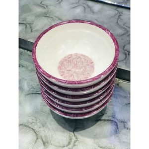 Bowl - SweetsCurry Bowl Double Glazed Melamine 5 inches Size For SweetsSoupCurries (Set of 6)