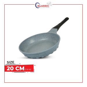KLASSIC Die-Cast Frying pan Bakelite Handle 20Cm Marble Coated [Heavy Gauge]