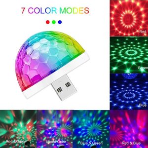 LED Portable Multi Color Room Light - Disco RGB Light - Party Colored Ring Light