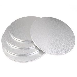 Silver Round Cake Board - 5 Pieces - 9 Inches - Best Quality