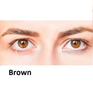 Brown Color Eye Lens Pair Of Brown Contact Lenses + Free Kit