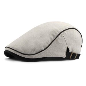 Panda Online Fashion Men Korean Style Beret Breathable Thin Section Duck Tongue Cap