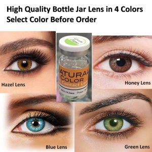 High Quality Jar Eye Lenses With Water Kit Box - Eye Lenses For Girls And Boys - Party Wear And Eye Wear Soft Lense in 7 Different Colors