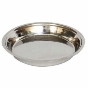 Steel Finishing Parat Tray Large Plate bowl paraat Thaal 30cm Thal