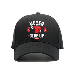 John Cena Never Give Up Printed Cap