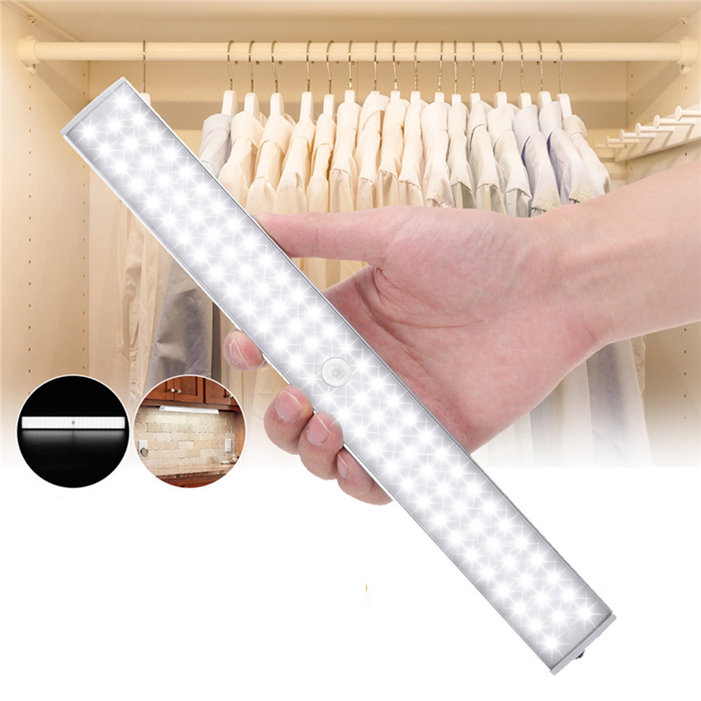 Decoration Tri-Row 88 LED Closet Light PIR Motion Sensor Wireless Night Lights