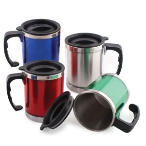 Stainless Steel Travel Mug With Lid  Vacuum Insulated Travel Mug