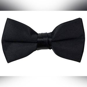 Imported Silk Bow Tie for Kids (Black)