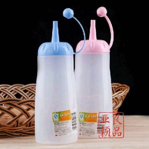 Pack of 2 Ketchup Oil and Other Paste Squeezer Bottle Plastic Multiple Colors