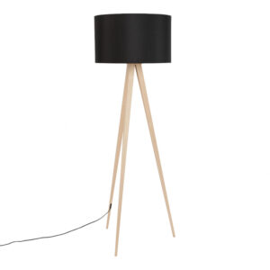 Elegant Tripod wood floor lamp