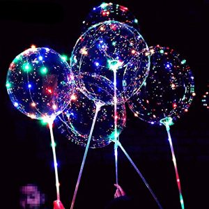 Pack Of 6 - Led Light Balloon With Led Stick