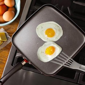 Premium Non-Stick Square Tawa 28cm (3mm Thick) Hot Plate Chokor Tawa