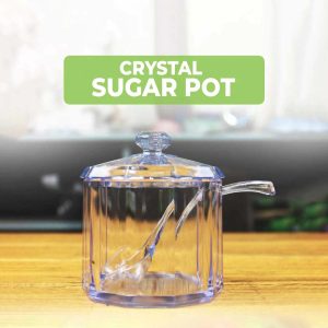 Crystal Sugar Pot 100% pure material Quality Reusable BPA FREE (Go Green) High Capacity in Low Price Environmental Safe
