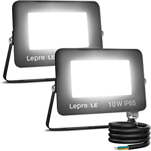 LE 15W Outdoor LED Flood Light, Waterproof IP65 Floodlight, 1300 Lumen, 5000K Daylight White, 100W HPS
