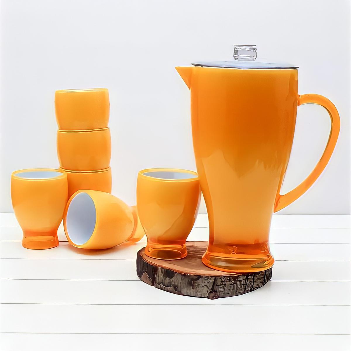 Acrylic Olive Oil Transparent Jug Bottle Dispenser with Handle & Lid (Pack of 1)