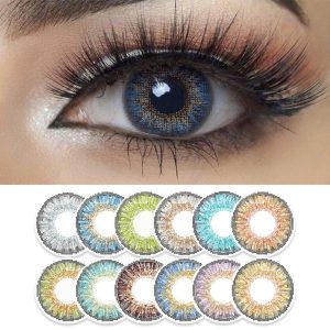 Event 3 Tone Contact Lenses Eye Wear + free water kit  disposible lenses  lense, eye lense  color lense  eye lenses for girls