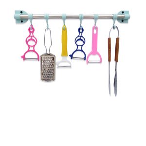 8 Hooks Kitchen Accessories Organizer Rack & Cloth Hanging Stand