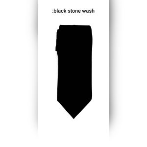 Black Stone Wash Tie