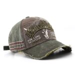 Unisex Letter Embroidered Denim Baseball Caps Retro Washed Cotton Hip Hop Trucker Hat Outdoor Sports Adjustable Cap Streetwear