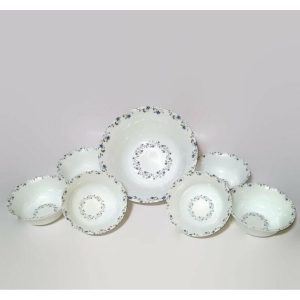 Blue , Melamine Double Glazed Dessert Bowls Set ( Pack Of 7 Pieces ) Large Bowl 1 Pieces ... Small Bowls 6 Pieces