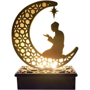 Moon Star Lights, Ramadan Decorations - Ramadan Eid LED Night Light, Decorations Table Lamp Moon Star Night Lights B