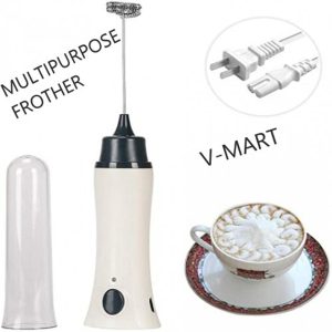 Multipurpose Electric Rechargeable Coffee Beater Milk Frother Shakes Drinks Eggs Foamer Handheld 3-Speed Adjustable Blender Makes