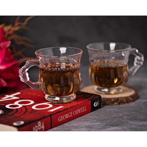 6 Pcs Tea Set Glass Cup Unique Design