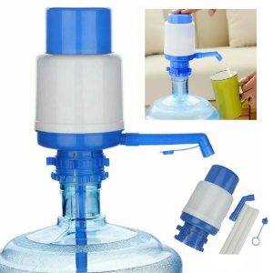 Manual Water Pump Dispenser For 19 liter Water Cans Large - Blue & White