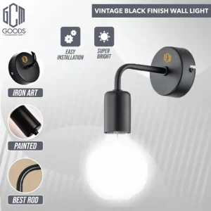 Wall Light, Wall Mounted Lamp, Retro Hanging Bulb Holder For Office Living Room Dining