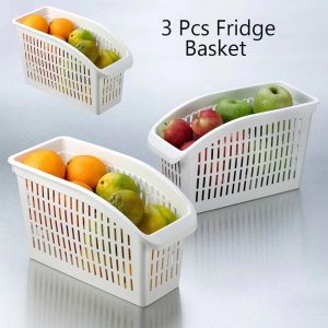 Set of 3 Organizer baskets, kitchen accessories, kitchen organizer basket