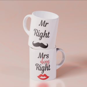 Mr And Mrs Set Mug 330Ml