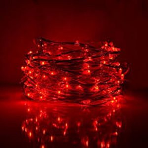 Red Fairy Lights(String Lights)(25 Feet) (60 Bulbs)