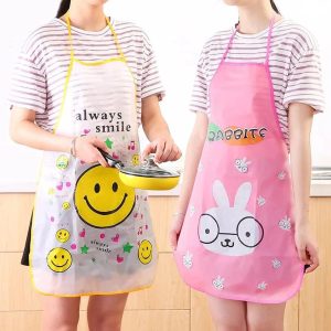 Rabbit Printing Kids Aprons BBQ Bib Apron For Women Cooking
