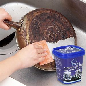 Powerful Stainless Steel Cookware Cleaning Paste Household Kitchen Cleaner 500gm