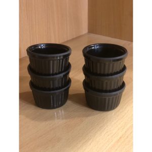 Pack of 6 Melamine Mini Dip Sauce Bowls 2.5 inch  Double Glazed Melamine Dip Sauce Bowl  2.5 inch