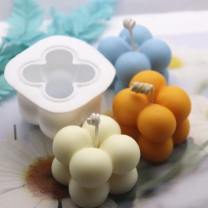 DIY Candles Mould Wax Aromatherapy Plaster Silicone Mold Handmade Cube Soap Mold Creek